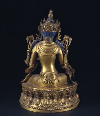 图片[2]-Bronze gilded green statue of Buddha’s mother-China Archive